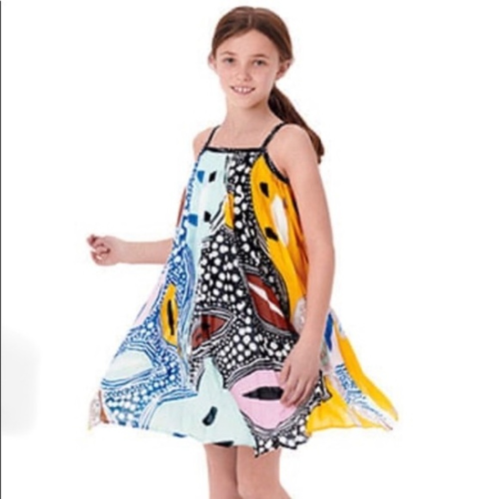 Gap kids DVF floral pleated dress EUC fits M(8-9Y)